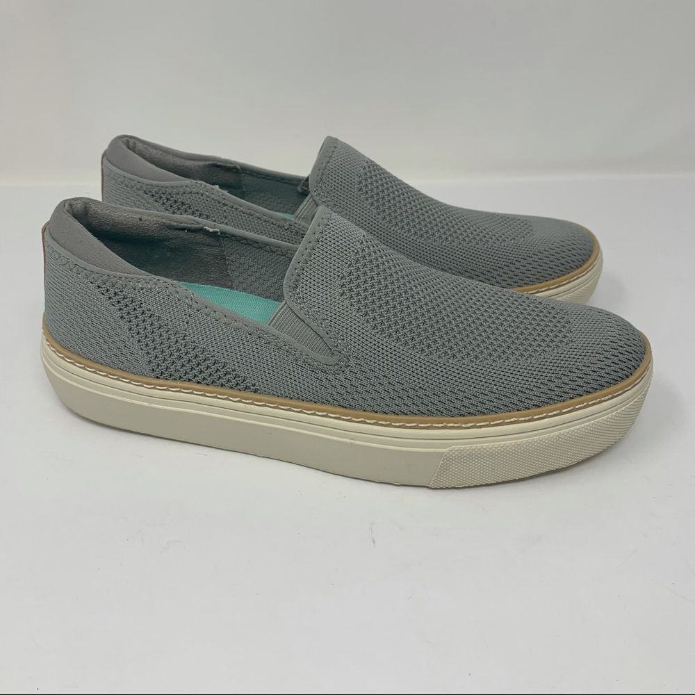 Dr. Scholl’s Womens Be Free Slip On Comfort Shoes Gray Size 9.5